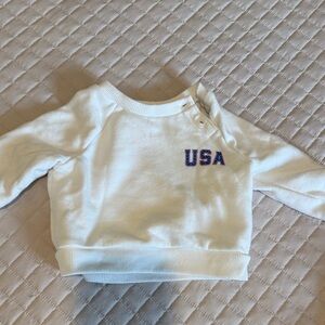 Cat & Jack White USA Kids Sweatshirt